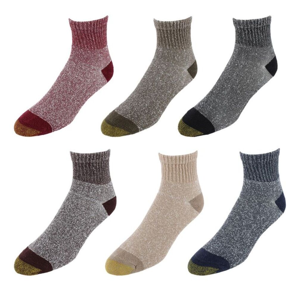 Gold Toe Men's Quarter Lenght Full Cushioned Socks (6 Pairs)